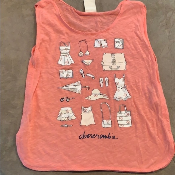 abercrombie kids Other - Girls Abercrombie peach tank with sequin detail